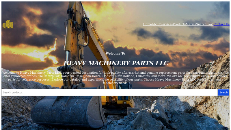 Heavy Machinery Parts LLC - Construction Equipment Supplier