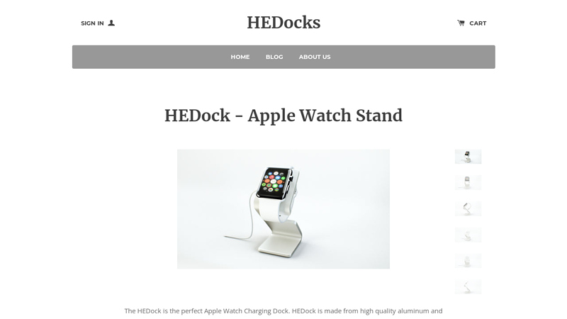 Stand for Apple Watch - Minimalist Dock | HEDock C HEDocks
