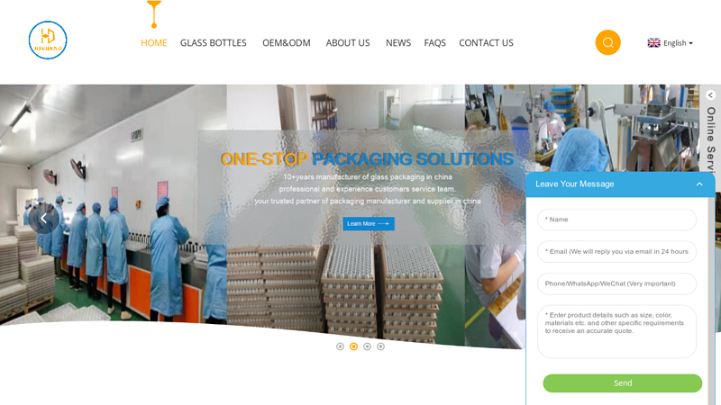 Cosmetic Packaging, Glass Bottles, Glass Jars - Highend