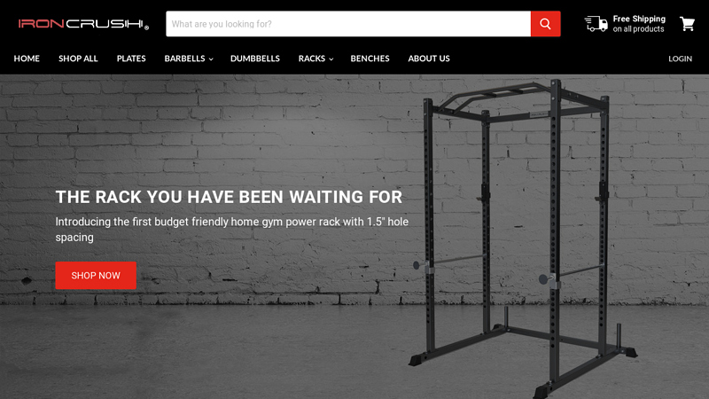 Gym and Crossfit Home Equipment  Iron Crush