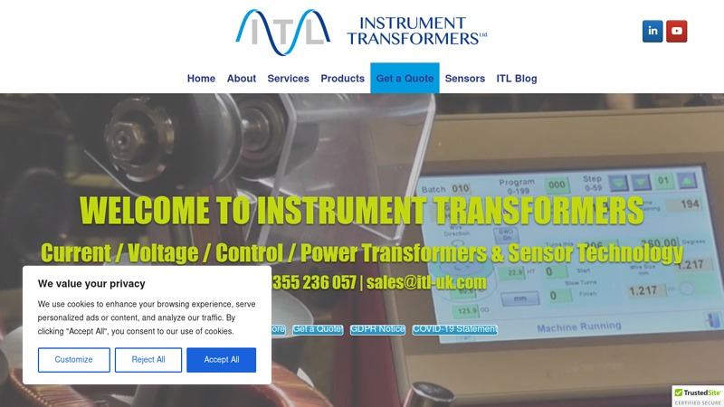 ITL - Current Transformer & Voltage Transformer Design and Manufacture