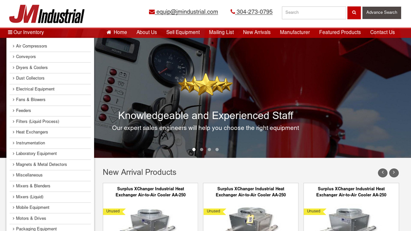 JM Industrial - Used Industrial Process Equipment | Surplus Machinery Buy & Sell