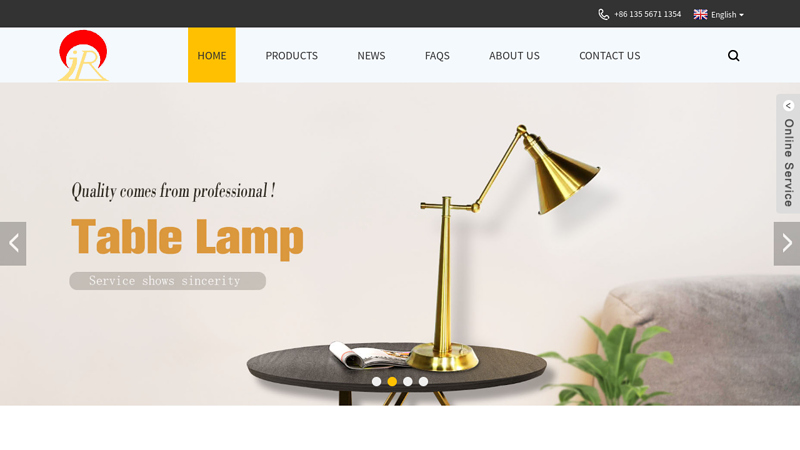 Bedside Table Lamps, Table Lamp For Study, Glass Table Lamp - JinRi