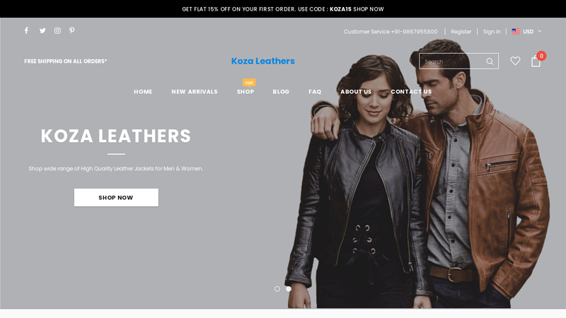 Buy Leather Jacket - Leather Jackets for Sale | Koza Leathers