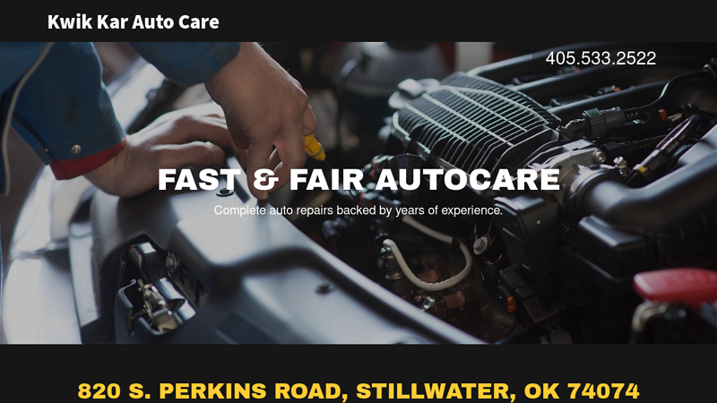 Kwik Kar Auto Care - Auto Repair - Stillwater, Oklahoma