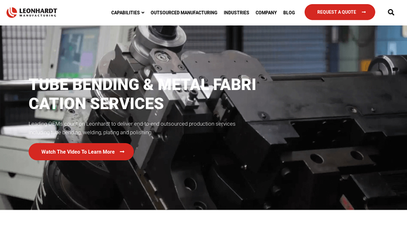 Tube Bending & Metal Fabrication | Leonhardt Manufacturing