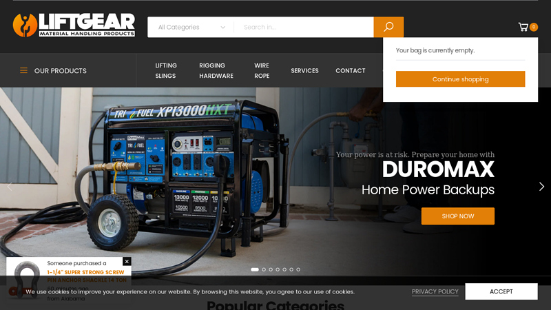 Wholesale, Wire Rope, Rigging, Sling, Lifting Gear | Liftgear.comC Liftgear USA