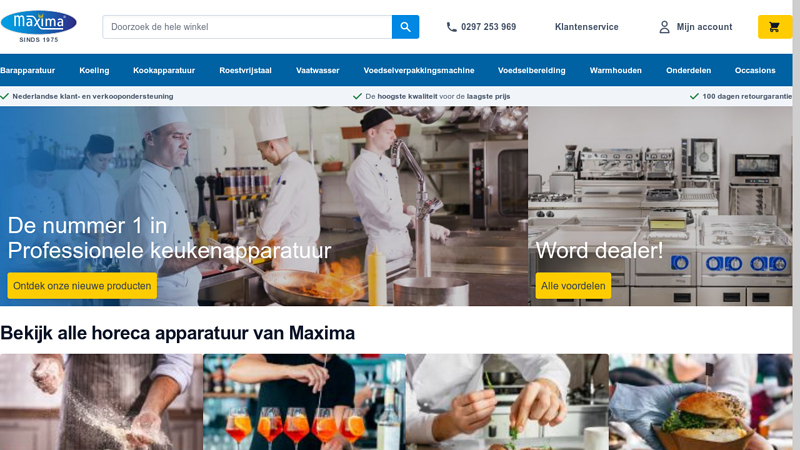 Professional Catering Equipment from Maxima