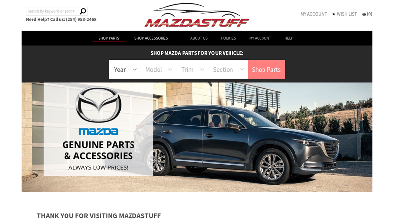 Mazda Parts and Accessories Online | MazdaStuff