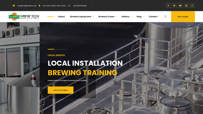 Craft Beer Brewing Brewery Equipment For SaleTianTai? 2-150HL brewery equipment for sale