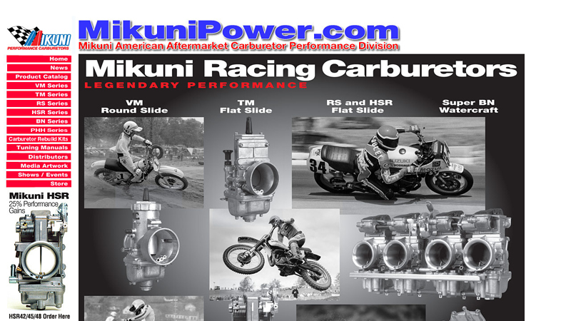 Welcome to Mikuni Power - Official Home of Mikuni Carburetor Aftermarket Division