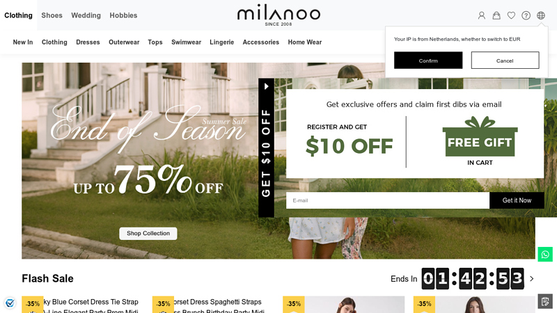 Online Shop for Fashion Clothing, Wedding Apparel & Costume! | Milanoo.com