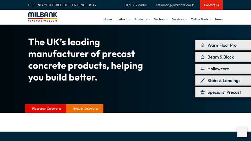 Milbank Concrete | Precast Concrete Manufacturer & Supplier, Essex