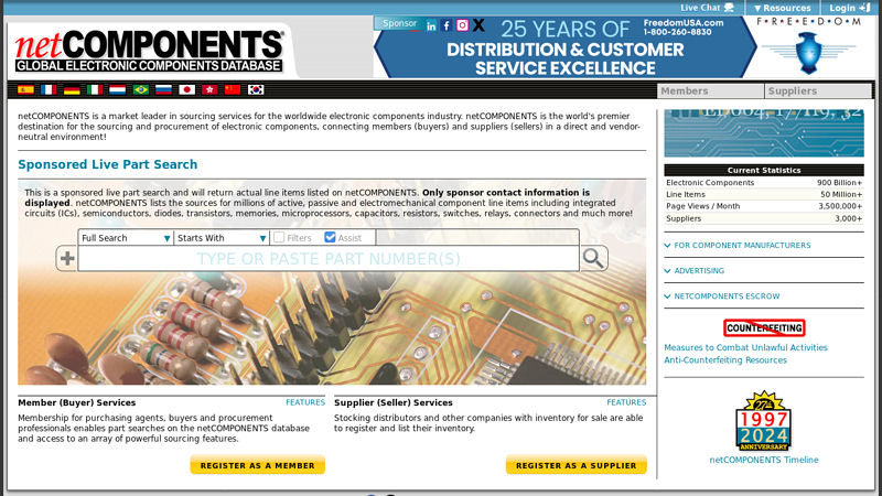 netCOMPONENTS Electronic Component Sourcing