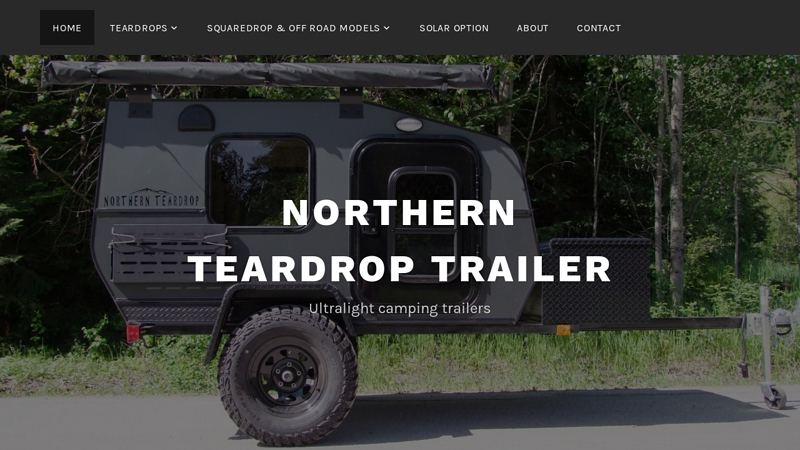 Northern Teardrop Trailer C Ultralight camping trailers