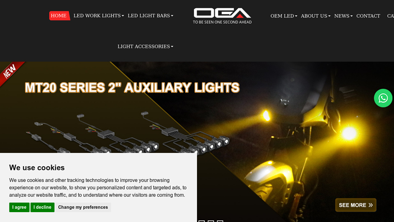 OGA | LED Work Lights Factory, Light Bars Supplier, Driving Lights