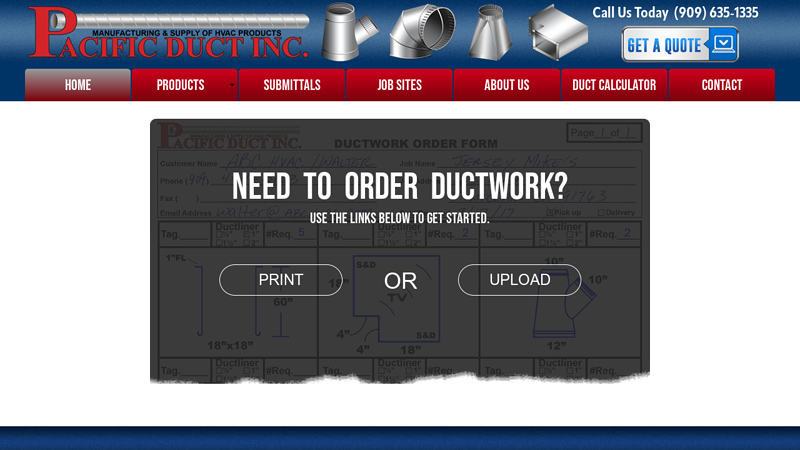 Pacific Duct Inc. Sheet Metal Manufacturing