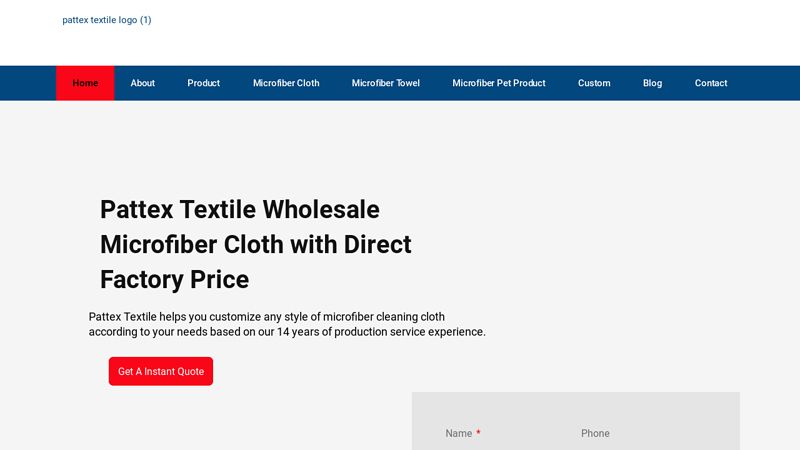 Pattex Textile - China Quick Delivery Microfiber Cloth & Towel Manufacturer