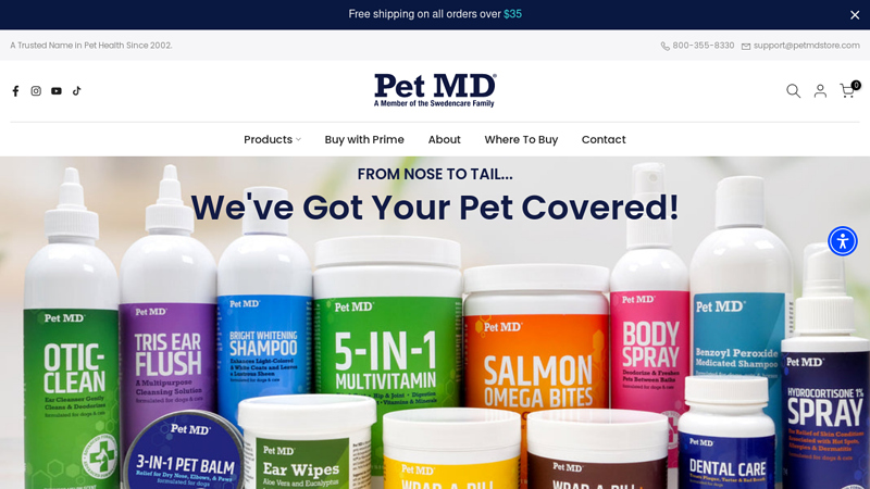Pet MD Store - Advanced Veterinary Products for Dogs, Cats, & Horses