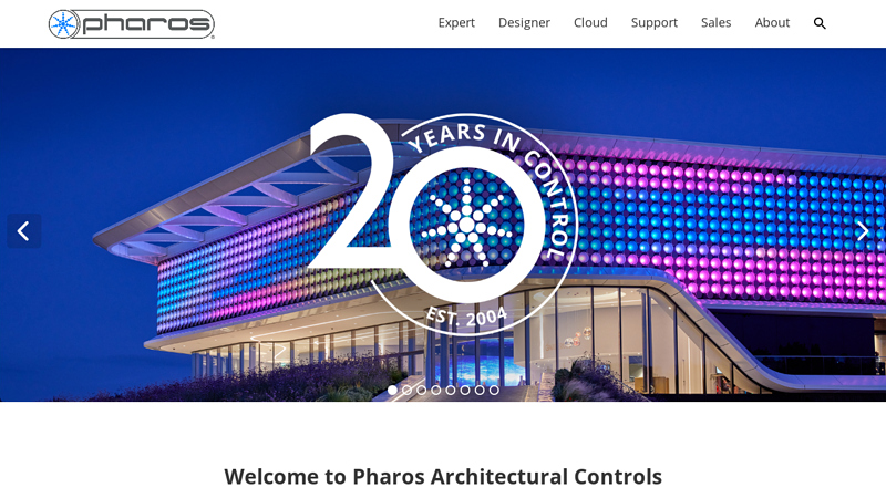 Home  Pharos Controls C Dynamic Lighting Control for Iconic Installations