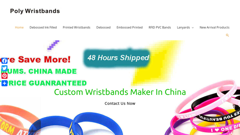 Custom Silicone Wristbands Maker & Rubber Bracelets Maker | Poly Wristbands