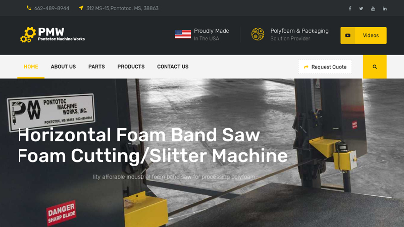 Home | Pontotoc Machine Works | Made In The USA