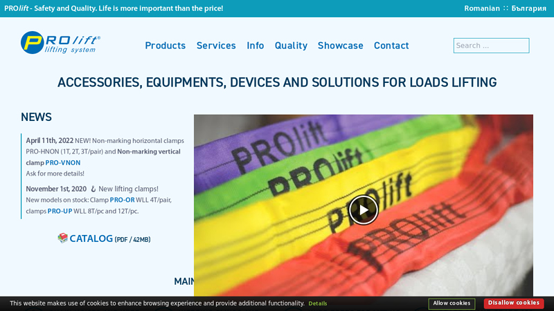 Accessories and Equipments for Lifting, Anchoring, Mooring and Handling - PROlift