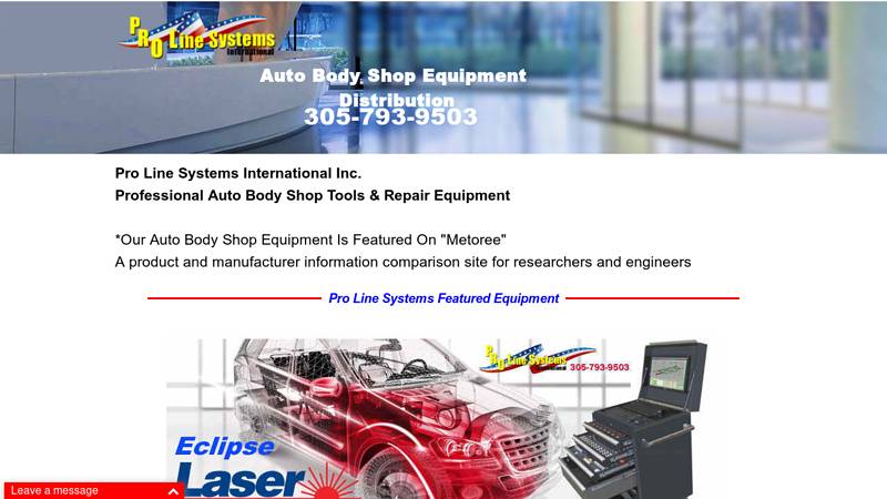 Pro Line Systems | Auto Body Repair Tools & Equipment