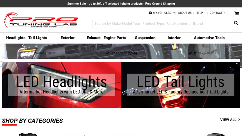 Halo Projector Headlights, Euro Headlights, Altezza Tail Lights, LED Tail Lights, Turbo Downpipe, Wheel Spacers - ProTuningLab.com