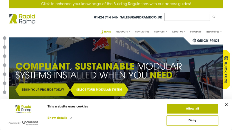 Modular Metal Ramp Systems & Modular Access Steps | Rapid Ramp