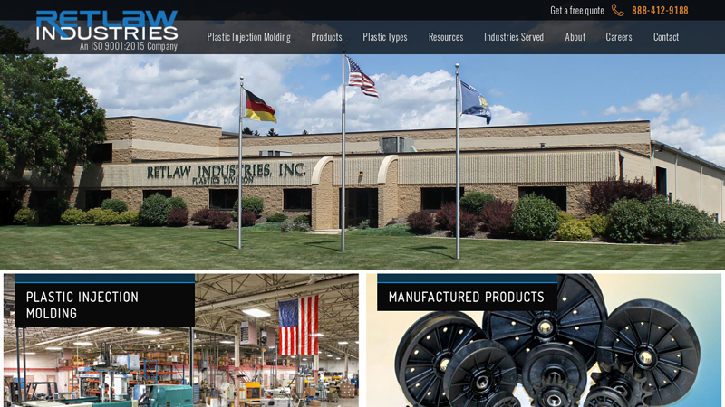 Plastic Injection Molding Company: USA based thermoplastic manufacturer | Retlaw Industries Inc. Hartland, Wisconsin
