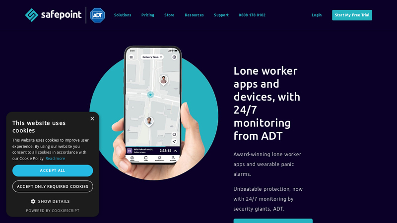 Safepoint Lone worker apps and devices | Staff safety management