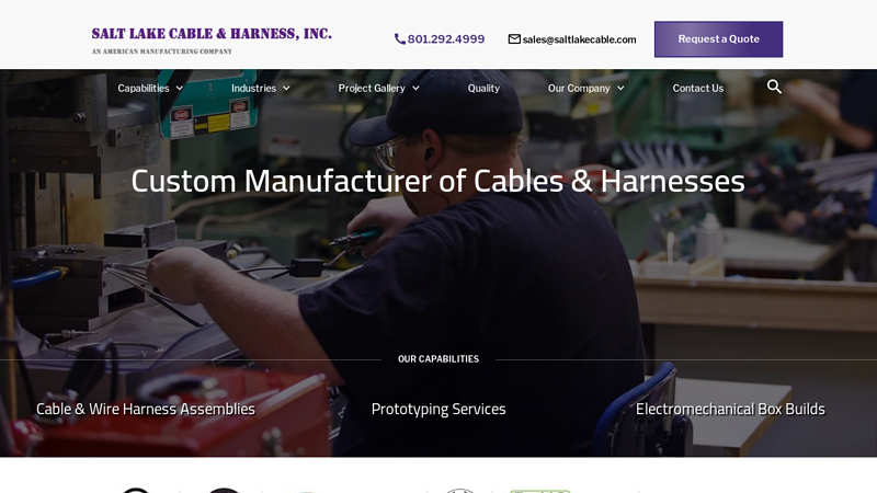 Custom Cable & Wire Harness Manufacturer | Salt Lake Cable & Harness