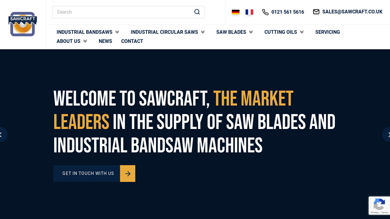 Industrial Bandsaw Machines & Industrial Circular Saws | Sawcraft UK