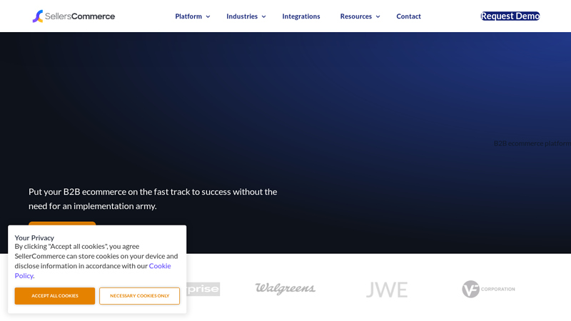 B2B Ecommerce Platform With Seamless No-code Integrations - SellersCommerce