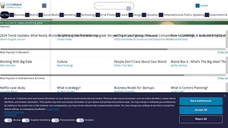 Share & Discover Presentations | SlideShare