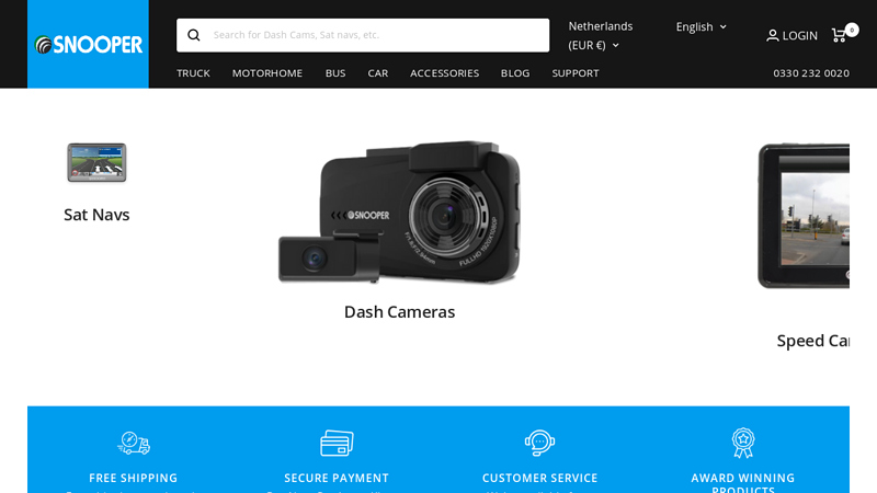 Dash Cams, Sat Navs, Speed Camera Detectors & More | Snooper | Snooper
