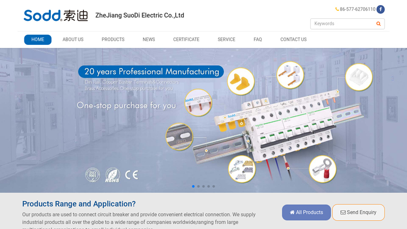 Mcb busbars,Din Rails,Electrical Crimp Terminals - China Sodd Electrical