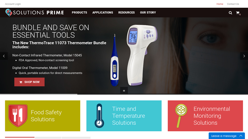 Solutions Prime - Data Loggers, Recorders, Temperature Monitoring Solutions for the food industry - Solutions Prime
