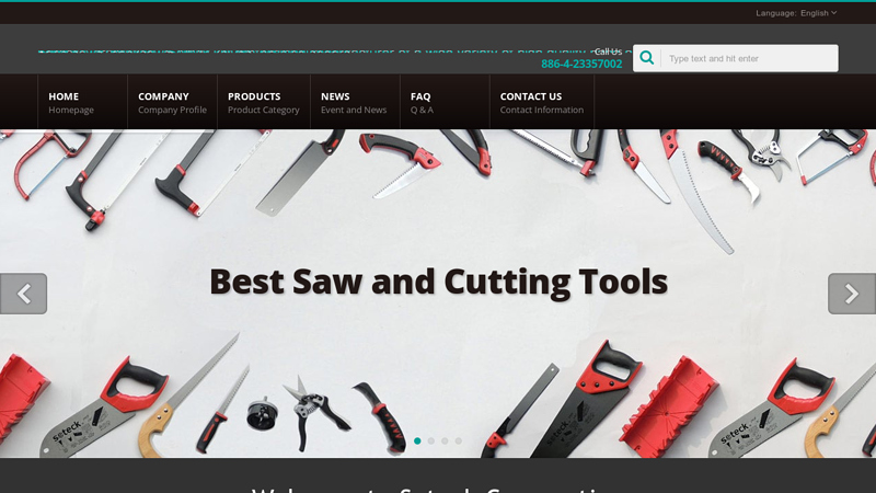 Soteck - A professional manufacturer of a wide variety of high quality hand-operated saws: pruning saws, hand saws, hacksaws, utility knives, pruning shears.