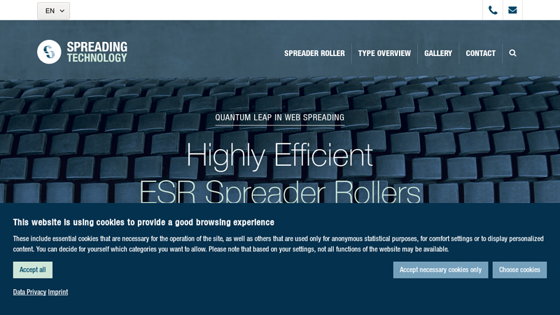 Effective Spreader Rollers - Innovation in web handling | HESSENBRUCH Spreading Technology