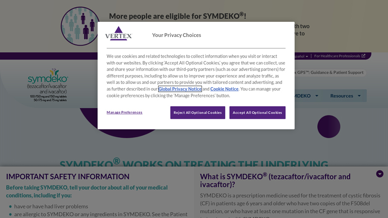 Patients and Caregivers | SYMDEKO? (tezacaftor/ivacaftor and ivacaftor)