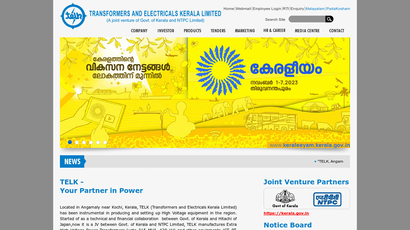 TELK,Power transformer manufacturers in india, (315MVA), Current Transformer, Voltage Transformer, Tap changing Gear Manufacturing Unit in India, Angamaly, Kerala, India
