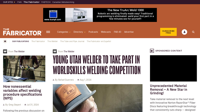 The Fabricator - Metal Fabricating News, Products, Articles, and More