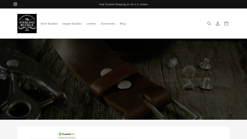 American Made Silver Buckles & Leather | The Sterling Buckle Co. C TheSterlingBuckle