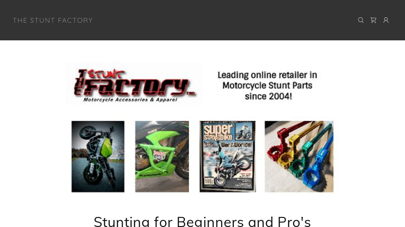 Motorcycle Stunt Parts and Accessories | The Stunt Factory