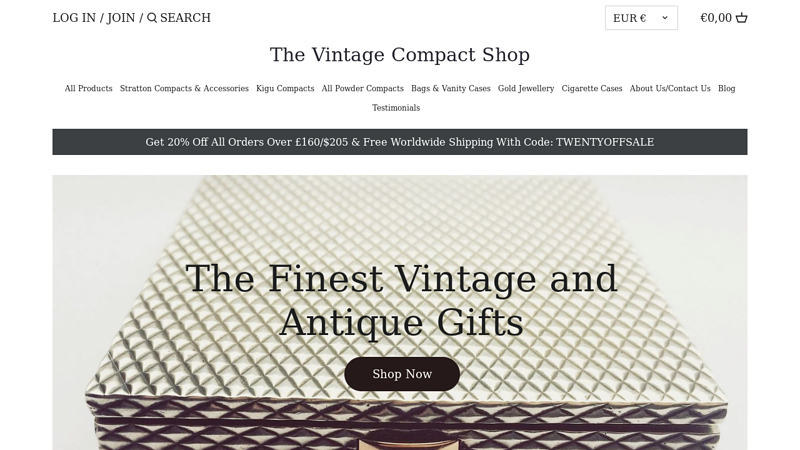 Powder Compacts, Cigarette Cases, Luxury Vintage & Antique Gifts C The Vintage Compact Shop