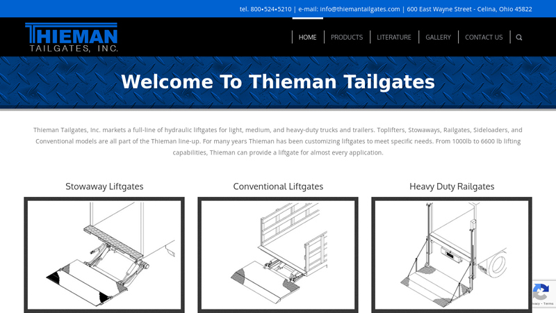 Thieman Tailgates - Hydraulic Lift Gate Manufacturer