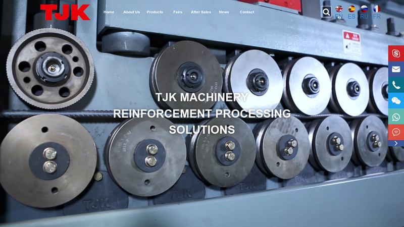 TJK Machinery: CNC Steel Rebar & Wire Bending & Cutting Machine