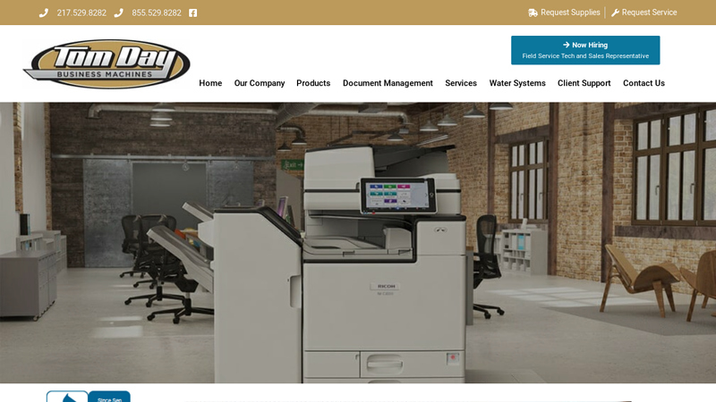 Tom Day Business Machines Springfield, IL Copiers